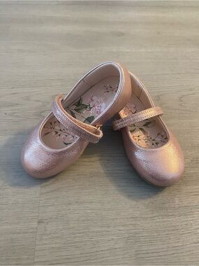 next Metallic Rose Mary Jane Dress Shoes